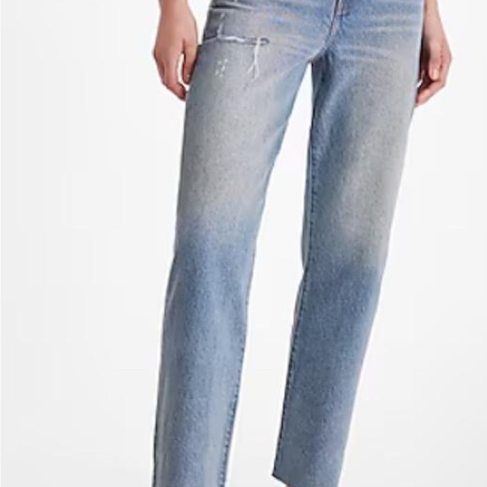 Express High Rise Light Blue Jeans